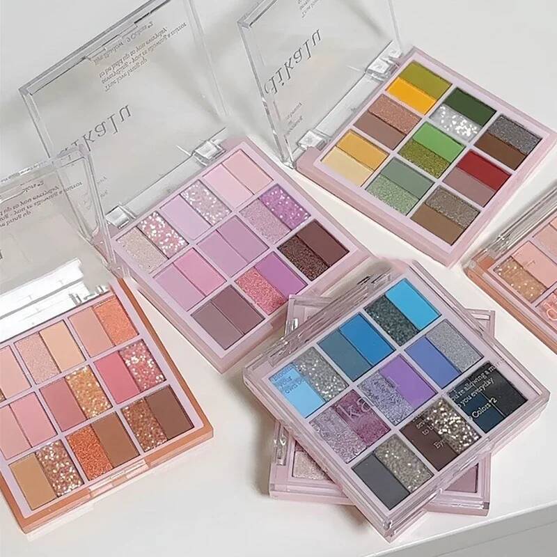 18Color Gliter for Eyes Long Lasting Korean MakeUp Eyeshadow Palette Cosmetics Eye Shadow