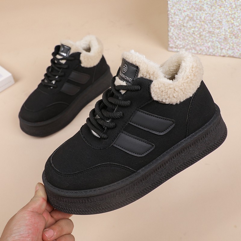 hot Free shipping designer Boots for woman cotton shoes winter new thick soled plush fashionable casual vintage snow boots