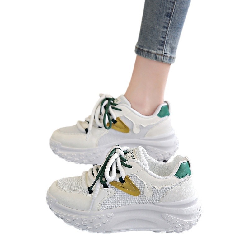 Ddmysports Women S Korean Style Soft Thick Sole Dad Spring Summer New Breathable Running Sports Shoes Outdoor Shoes