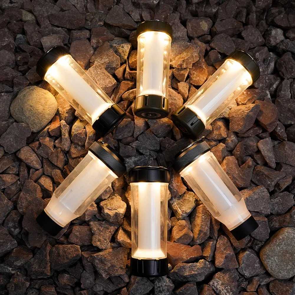 3000mAh Flashlight IPX4 Waterproof 200LM Portable Atmosphere Light Tripod Lampshade Hook Camping Lantern Accessories W250613