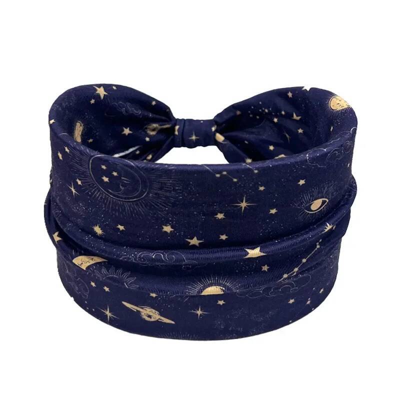 5 pieces/set of wide edge knotted headbands with ethnic style anti slip headbands, fashionable women's and girls' ha