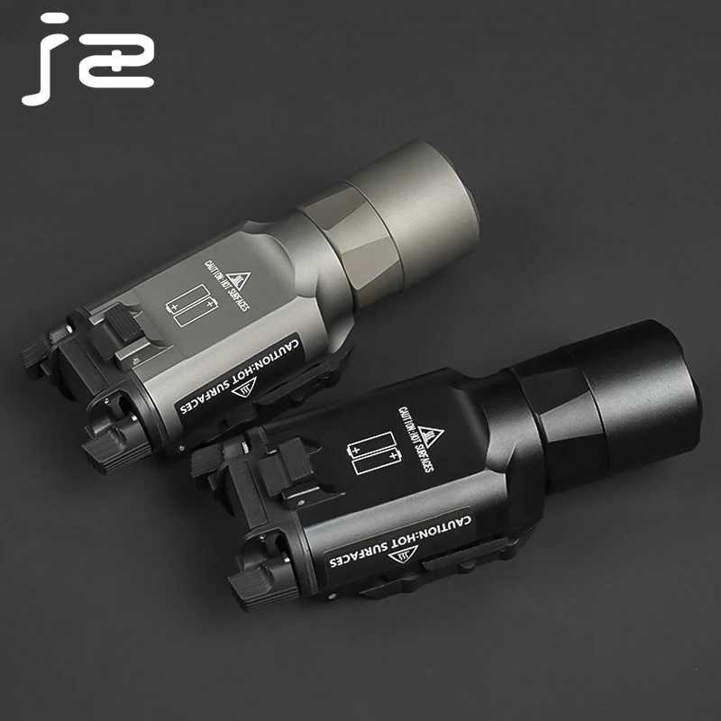 Tactical X300 X300U LED Weapons Flashlight Suitable Outdoor Hunting Use Aluminum Alloy Scout Light Scout Light Fit 20MM RailXJ250613