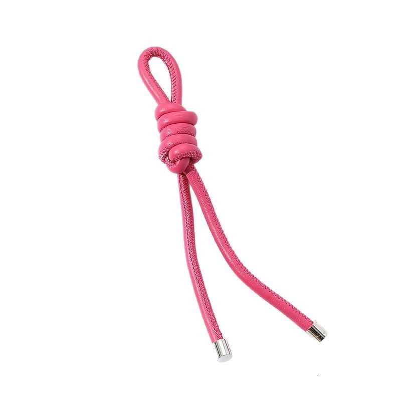 Bag Charm Hand-woven Rope Pendant Genuine Leather Braided Versatile Keychain Bag Ornaments Gift for Men and Women 250214