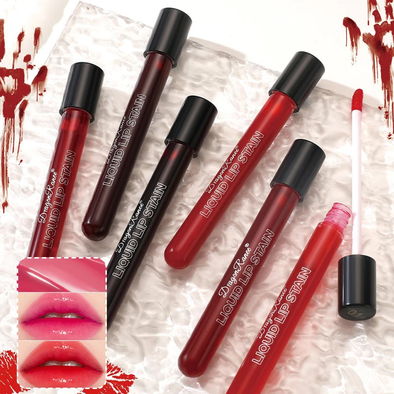 Halloween Lip Glaze Sexy Red Not Lip Stain Liquid Plasma Lipstick Water Lipgloss Makeup Lip Tint Cosmetics 250614