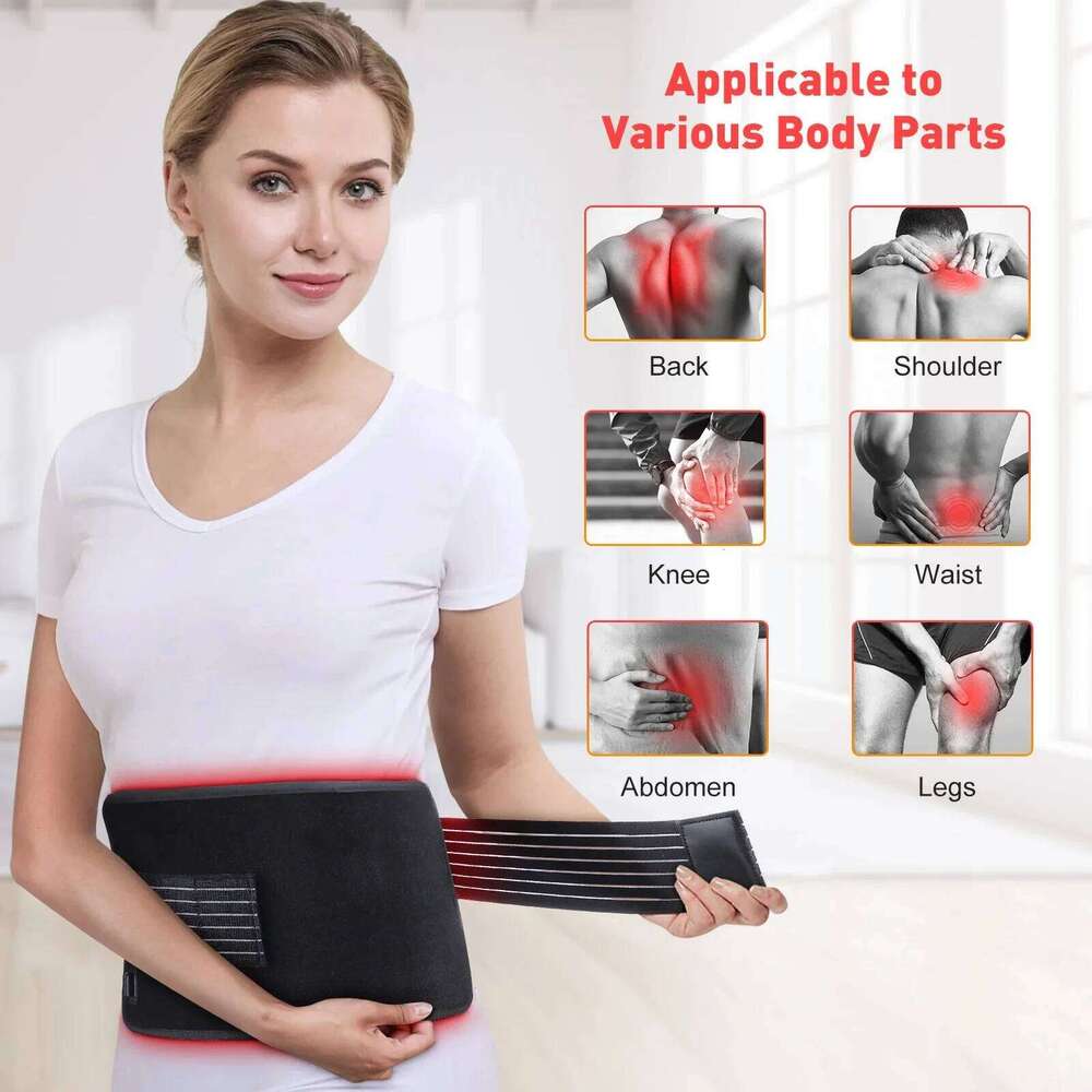 660Nm&850Nm Red Light Therapy Belt With Dual Wavelength Portable Infrared Pad For Body Care Back