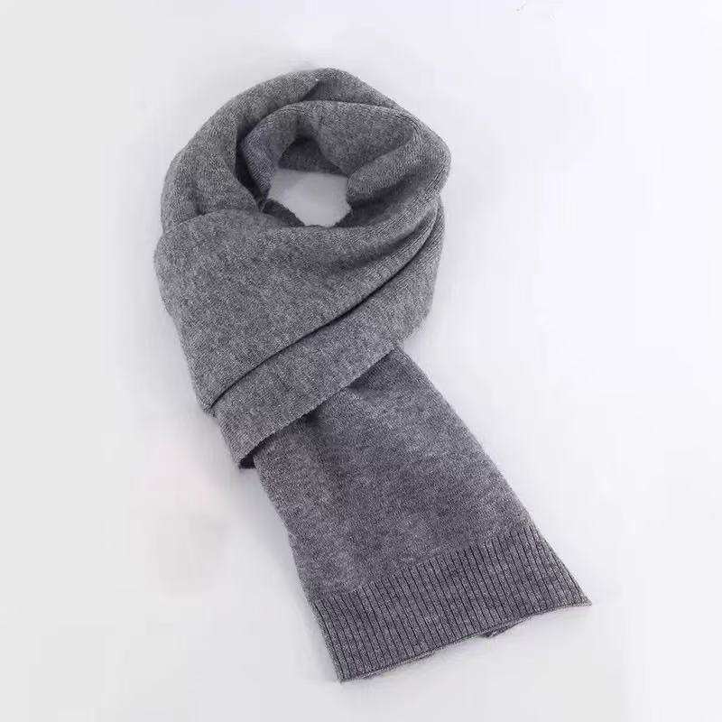 AAAAA winter business scarf for men and women Japanese and Korean students all-match warm scarf short soft solid color all-match