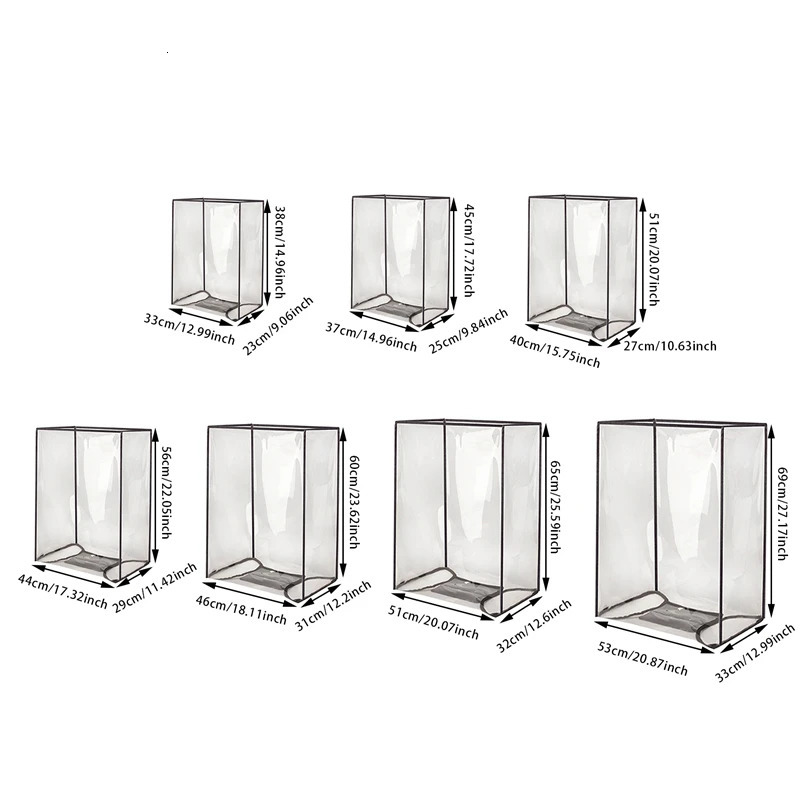 Transparent Travel Luggage Cover Waterproof Protector Covers Dustproof For 1830 Inch Suitcase Case 250614