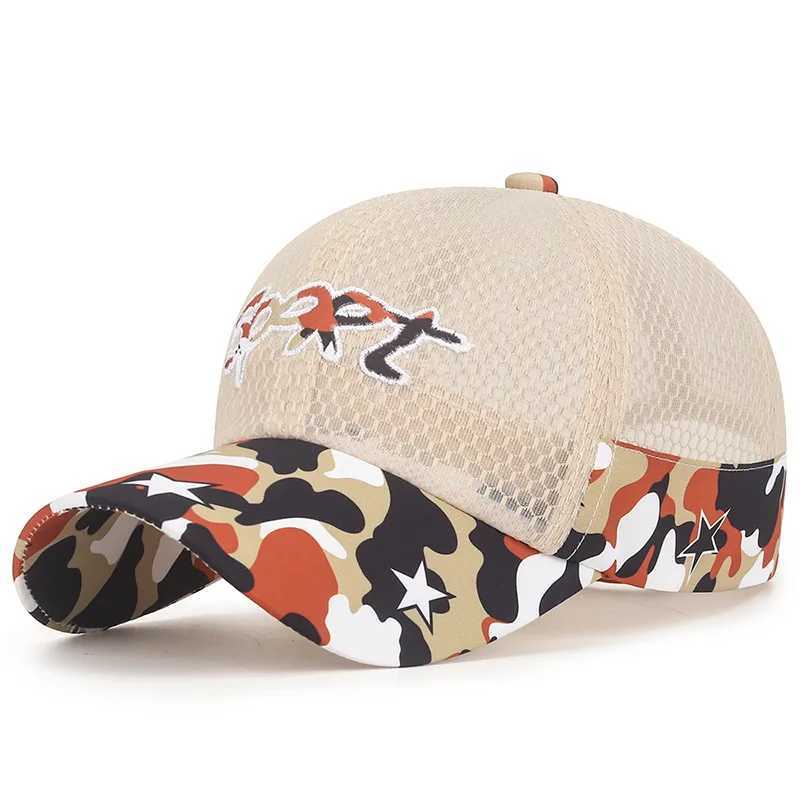New Cool Mesh Children Kids Camouflage Baseball Cap Summer Breathable Snapback Hat Outdoor Sport Sun Cap Hat For Boy Girl W250614