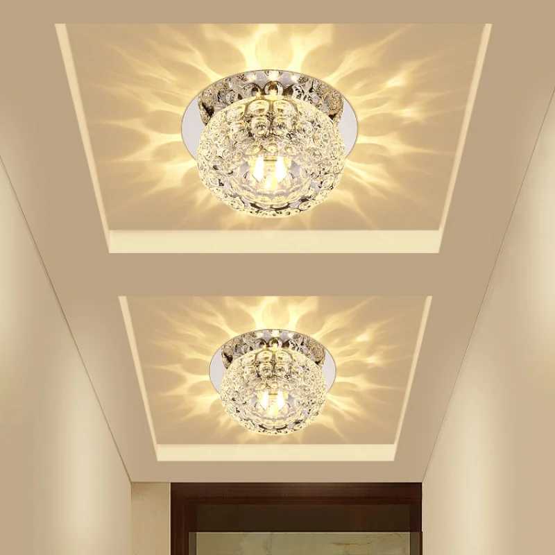 LED Surface Crystal Ceiling Lamps Home Improvement Hallway Kitchen Study Aisle Loft Decorative Lights Living Room Illumination XJ2500613