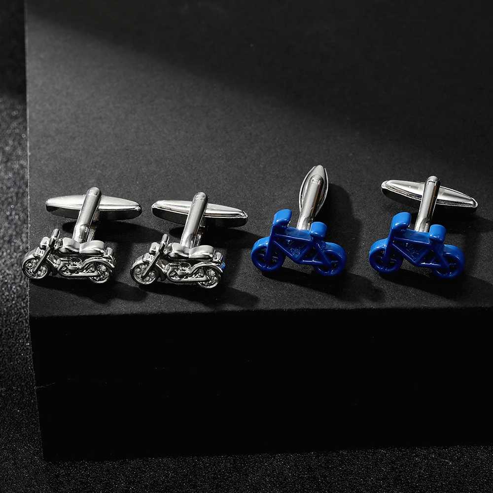 Motorcycle Bicycle Tractor Shaped Cufflinks Means of Transportation Jewelry Accessories For Men XJ250614