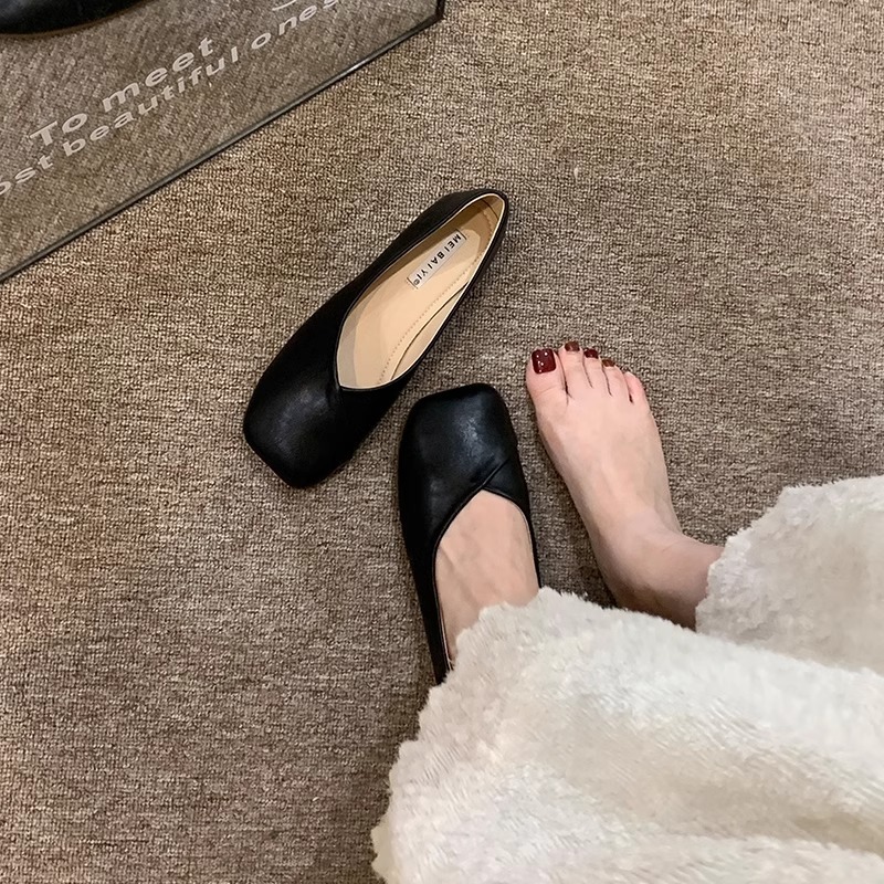 Ddmyoutdoor Ddmyoutdoor Shallow Mouth Grandma For Women Summer New Mary Jane Flat Single Loafers Gentle Evening Style Shoes Outdoor Outdoor Shoes