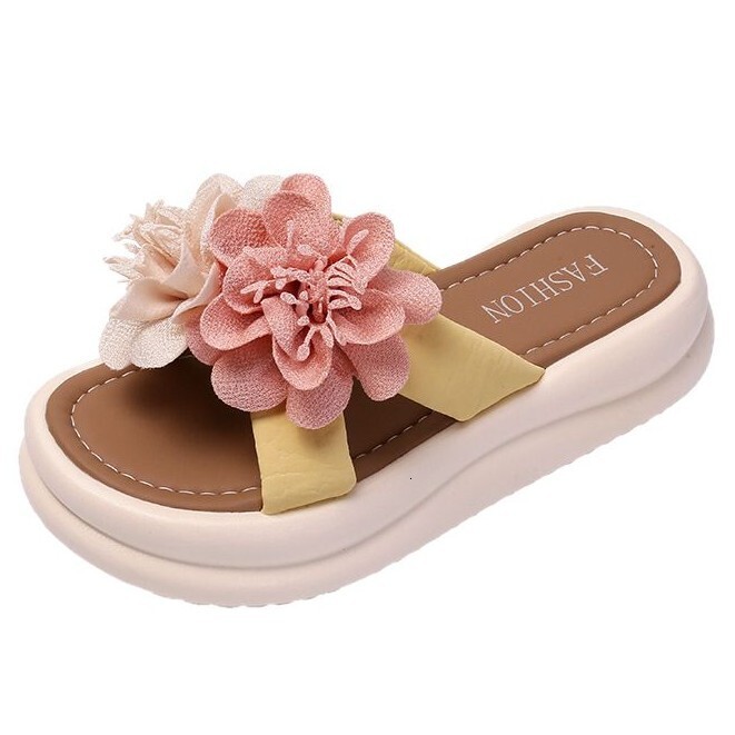 Ddmyoutdoor Platform Height Increasing One Strap Fairy Shoes Outdoor Wear Summer New Chinese Style Dress Matching Sandals Outdoor Shoes