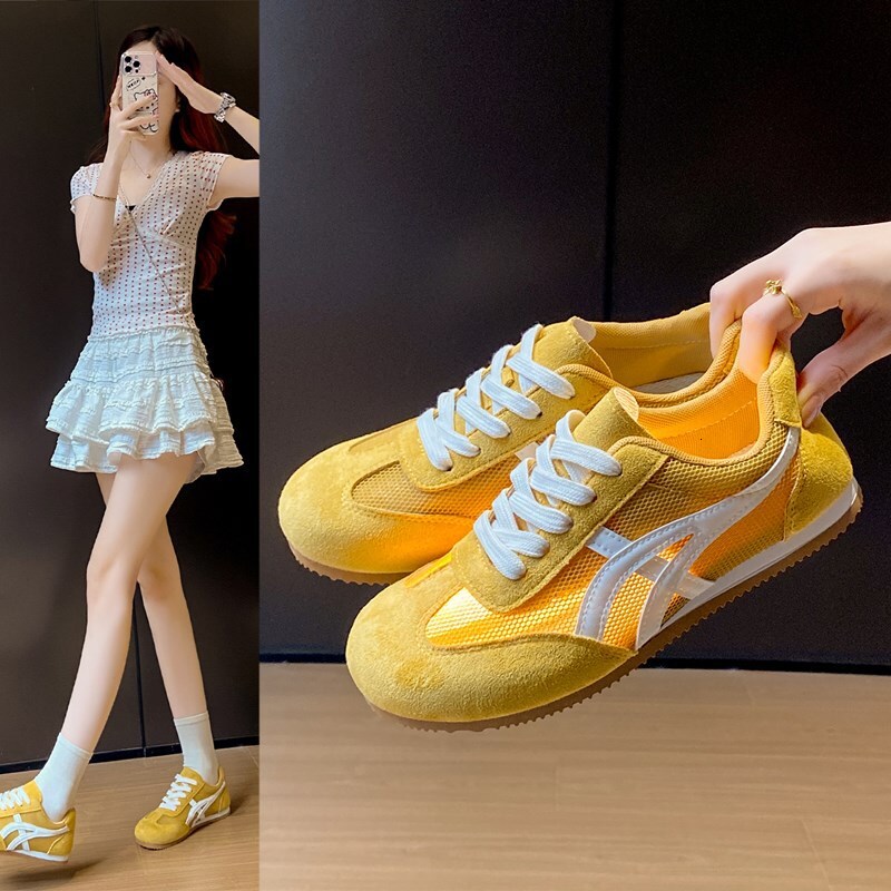 Ddmysports Women S White Sneakers Summer New Korean Style Ins German Training Casual Sports Versatile Board Shoes Street Fashion Outdoor Shoes