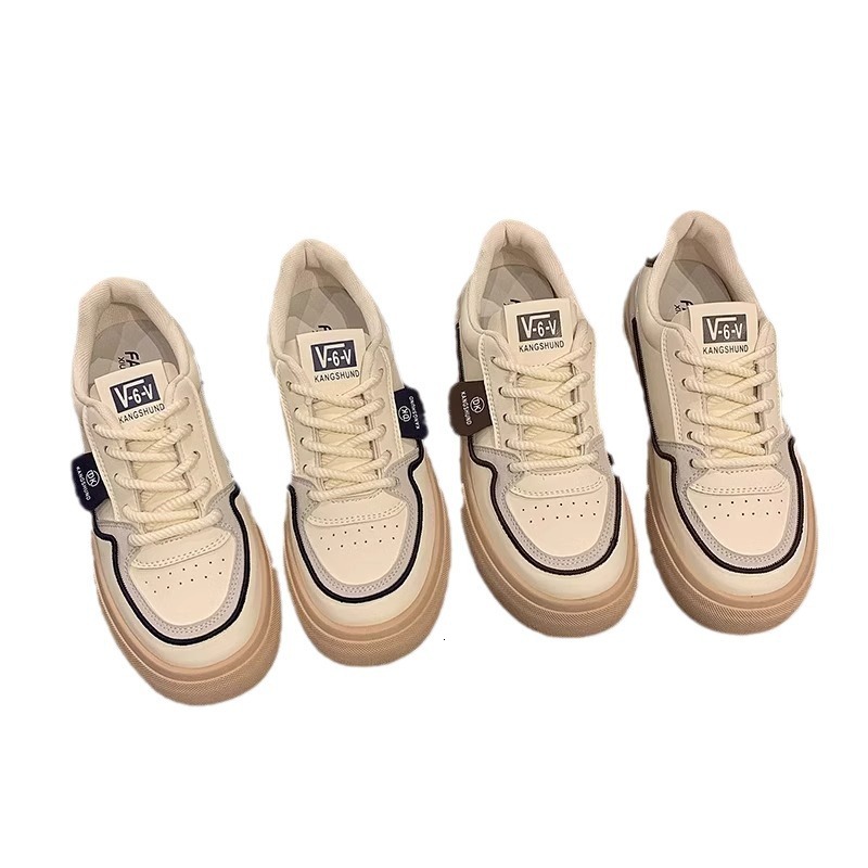 Ddmysports Thick Soled American Style German Training White Shoes Spring And Autumn New Versatile Casual Student Sports Sneakers Outdoor Shoes