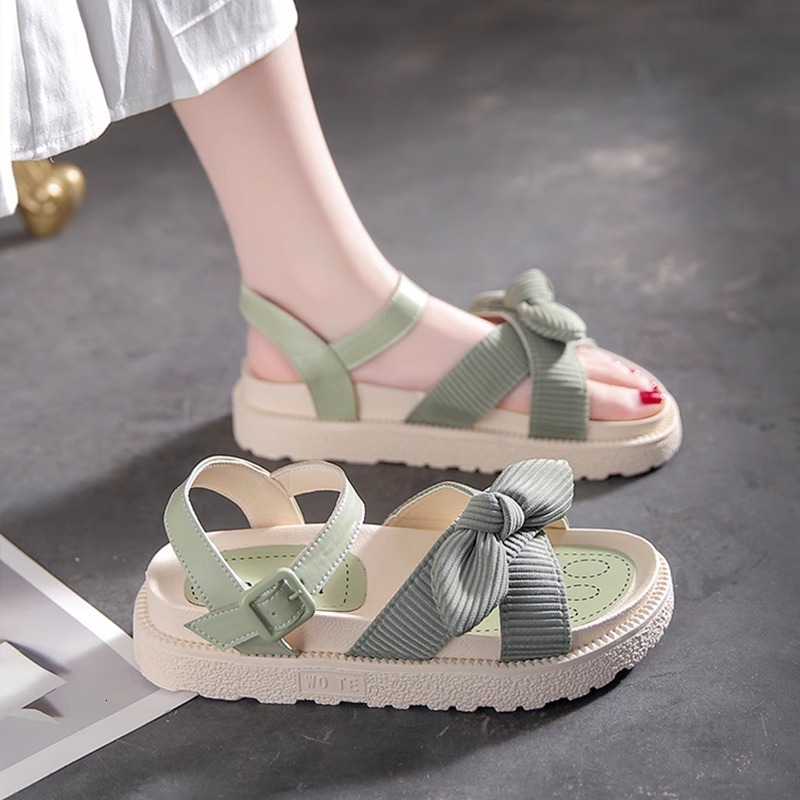 Ddmyoutdoor Women S Sandals For Summer New Student Flat Roman Strap Fairy Style Shoes To Match Skirts Outdoor Shoes