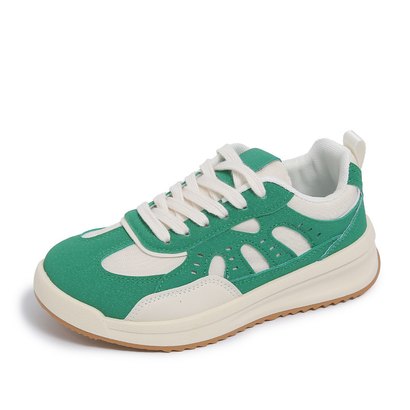 Ddmysports White Sneakers For Women Spring New Korean Style Ins Female Students Casual Mesh Versatile Board Shoes Street Shooting AG Outdoor Shoes