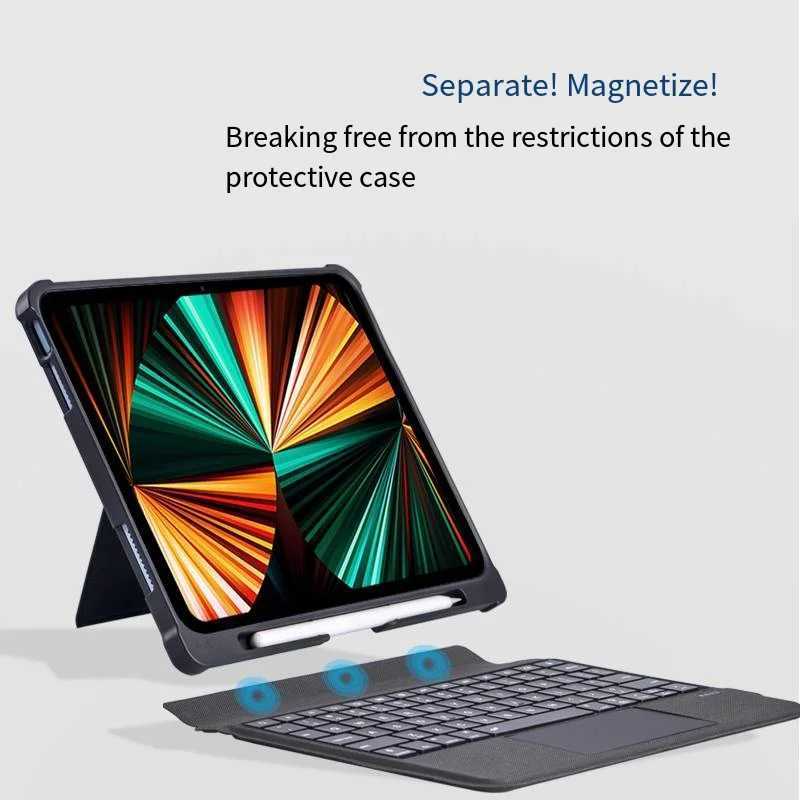 Detachable Backlit Keyboard Case for iPad Air 11 13 2024 iPad 10.2 7/8/9Th 10Th Gen 10.9 Air 4 5 Pro 11 12.9 Magnetic Cover X2506141