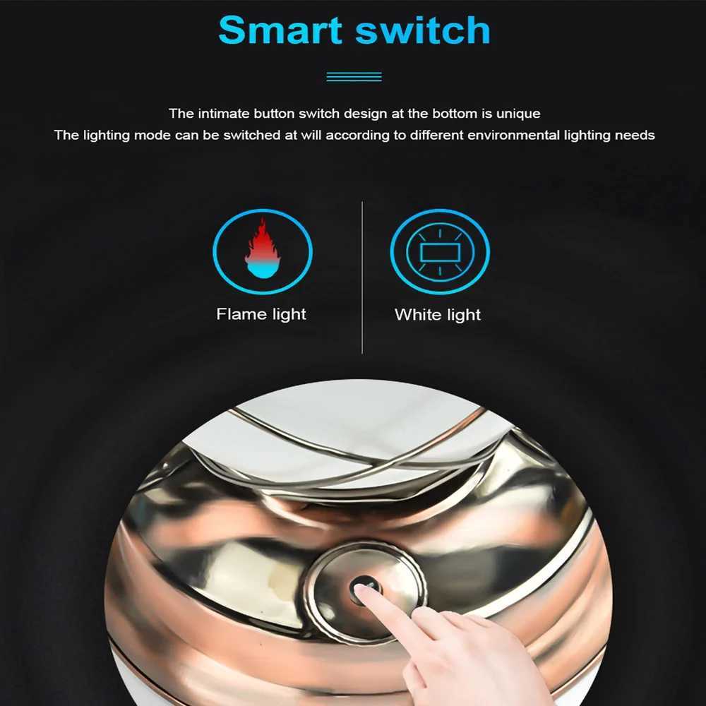 Vintage Camping Lantern LED Flame Light Battery Rechargeable USB Portable Hanger Fishing Lamp Dimming For Outdoor Garden Tent W250613