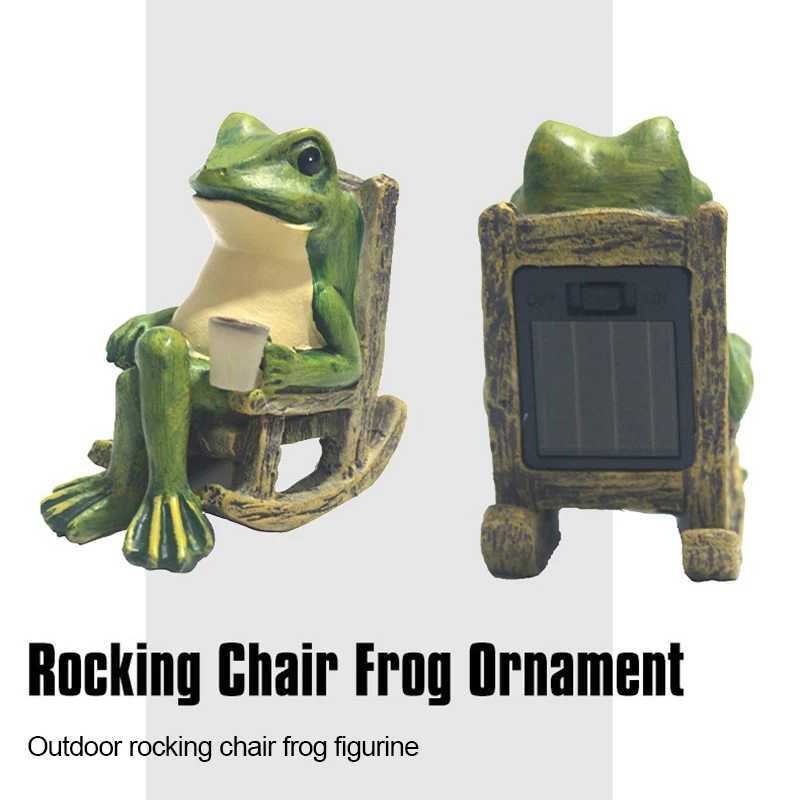 Solar Light Outdoor Waterproof Frog Resin Lamp Ground Plug-in Outdoor Decorative Lights Suitable For Garden Courtyards Parks W250613