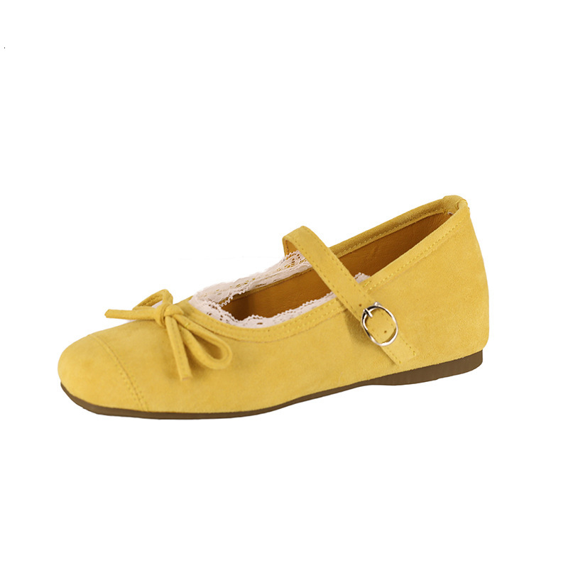 Ddmyoutdoor Gentle Mary Jane For Women New French Style Spring Dress With Bowknot Hidden Wedge Ballet Shoes Outdoor Shoes
