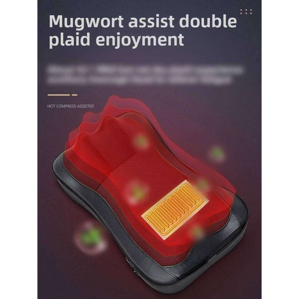 JAIYORL New Chair Type Strength Full Body Neck Shoulder Rolling Pad Waist Cervical Massager Remote Control