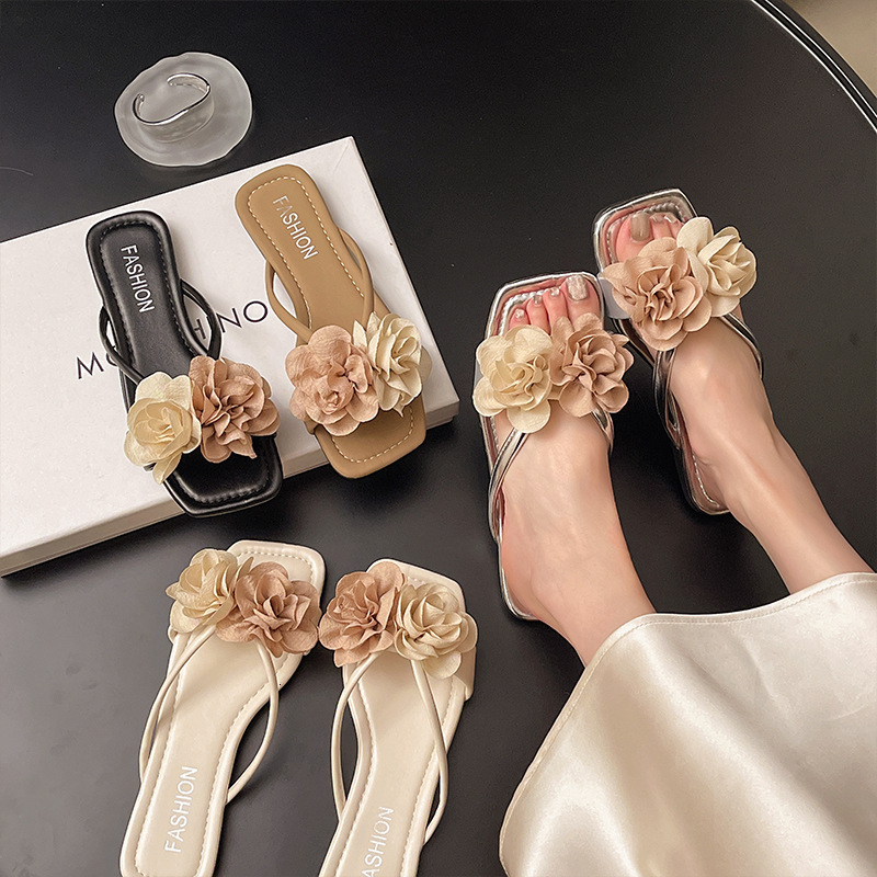 Ddmyoutdoor Flat Flip Flops For Women New Summer Fashion Soft Sole Toe Post Beach Sandals Trendy Outdoor Shoes