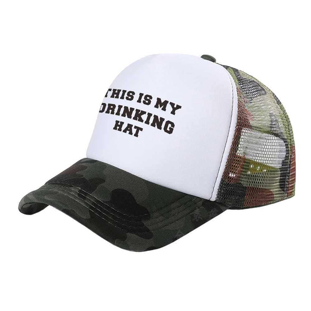 This is My Drinking Hat Trucker Caps Fashion Cool Drunk Beer Hats Baseball Cap Summer Outdoor Mesh Caps MZ-508 W250614