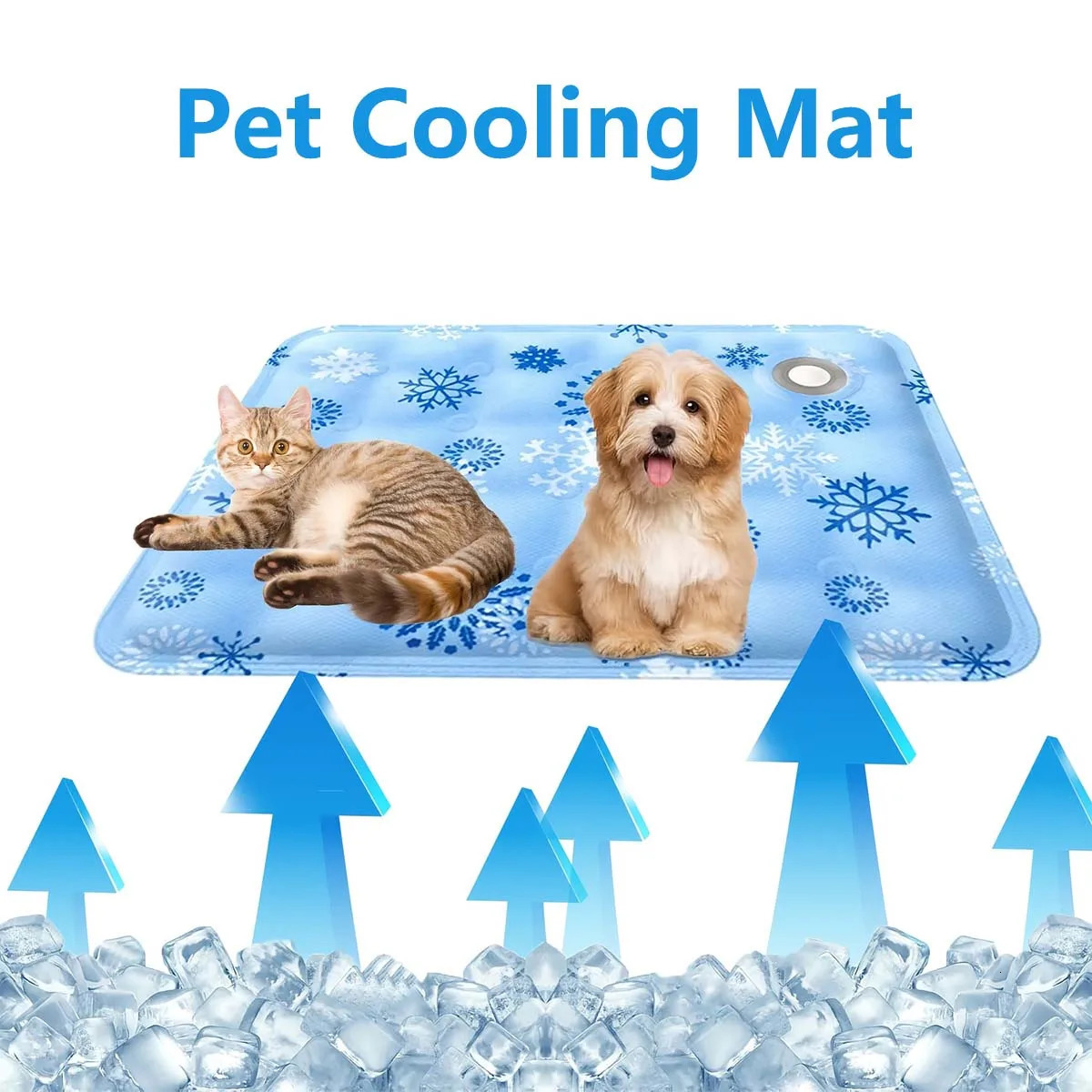 Pet Cooling Mat Dry Ice Pet Cool Pad Water Injection Cooling Dog Beds Keep Your Pet Cool Waterproof Wear Resistant For Dogs Cats 250614