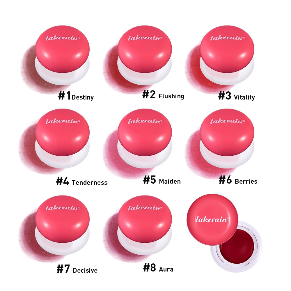 2 in 1 Matte Lip Mud Lip Cheek Blurry Pudding Pot Pink Blush Baby Makeup Blush Buildable Lightweight Multi-Use Soft Matte Finish 250614