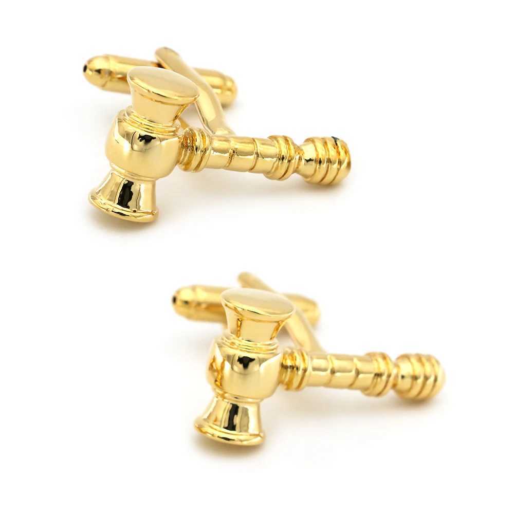 Judge Design Gavel Cufflinks For Men Quality Copper Material Silver Color Cuff Links Wholesale Retail XJ250614
