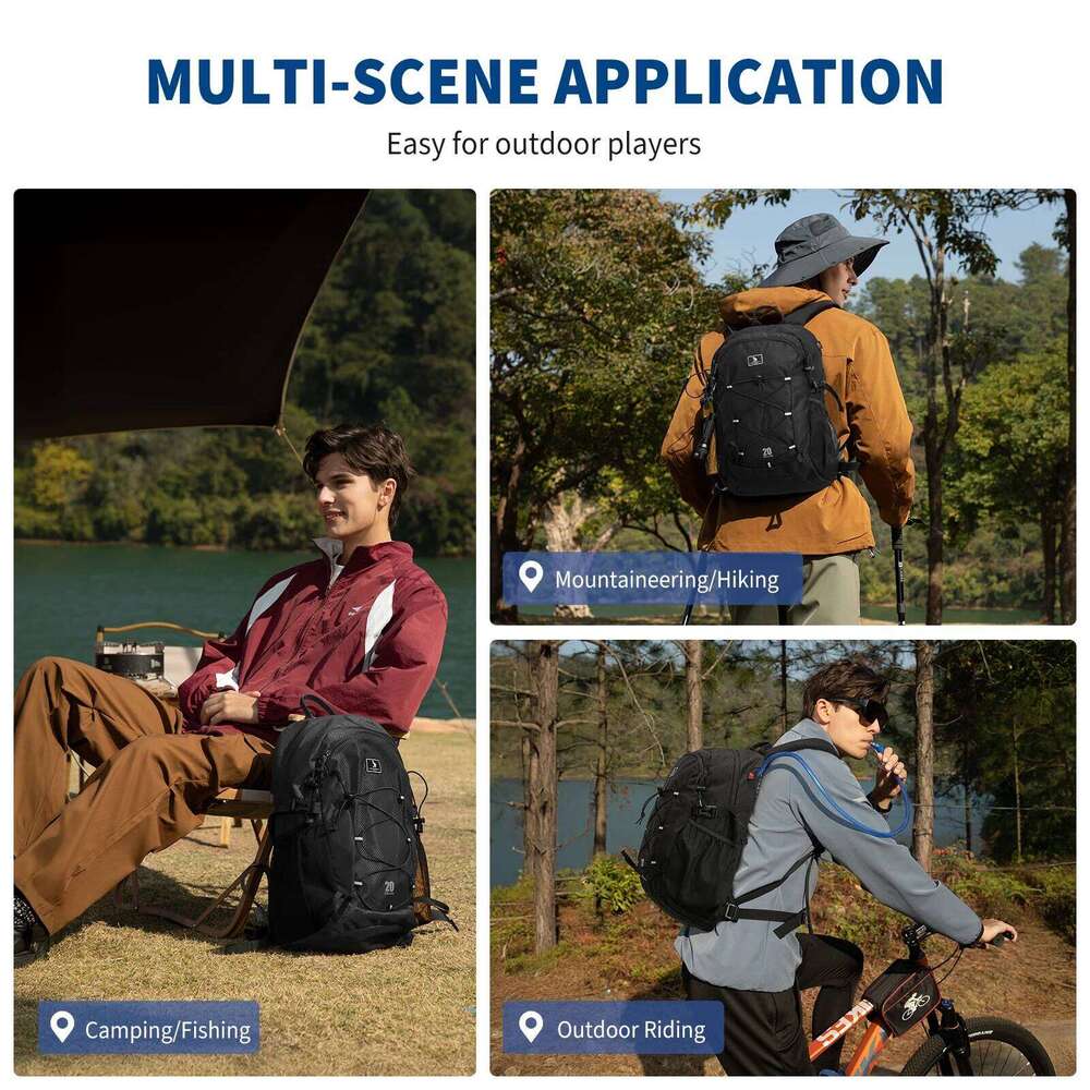 OIWAS Fashionable Backpack,20L Capacity Waterproof Design,Suitable Both Men Women For Outdoor Hiking And Cycling