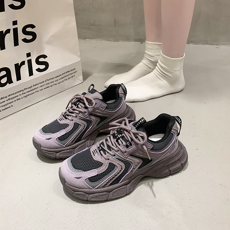 Ddmysports Platform Height Increasing Dad Sneakers For Women Summer Breathable Running Shoes New Fashion Street Style Sports Casual Outdoor Shoes