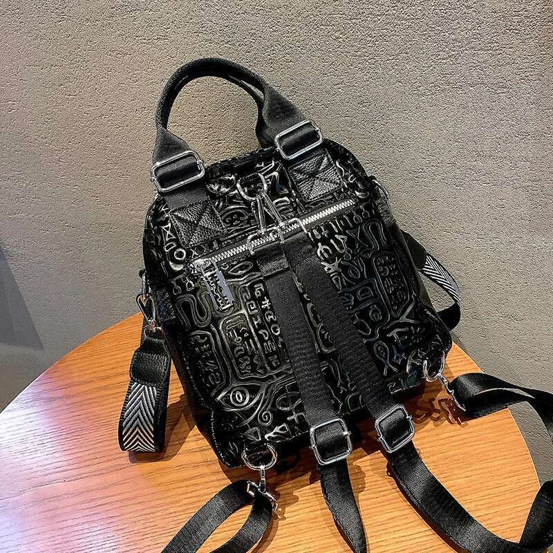Brand Women Female High Quality Black Backpack Teenade Girl School Bag Fashion Small Daily Shoulder Bags Mochila