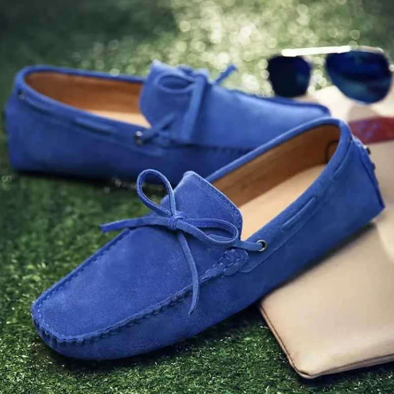 High Quality Men Loafers Suede Casual Shoes Summer Classic Soft Male Driving Shoes Luxury Slip Men Flats Size 38-49 XJ250614