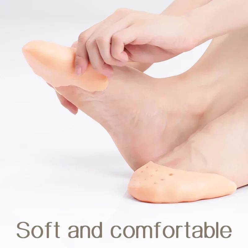 1Pair Toe Protector Silicone Gel Pointe Toe Cap Cover For Toes Soft Pads Protectors For Ballet Shoes Feet Care Tools 250613