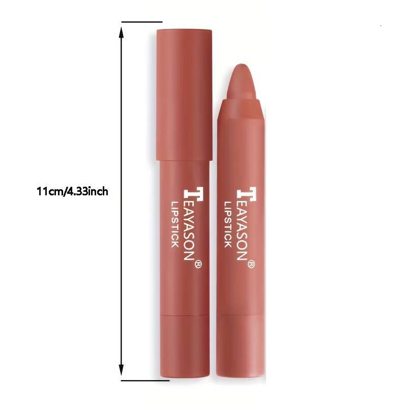 12 Colors Matte Misty Lipstick Set: Long-Lasting, Smudge-Proof, Sexy Velvet Lip Liners & Primer For Women's Makeup happy