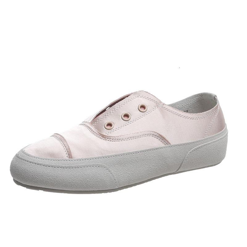 Ddmyoutdoor Women S Spring New Single Korean Style Casual Flat Comfortable Satin Slip On Lazy Shoes Outdoor Shoes