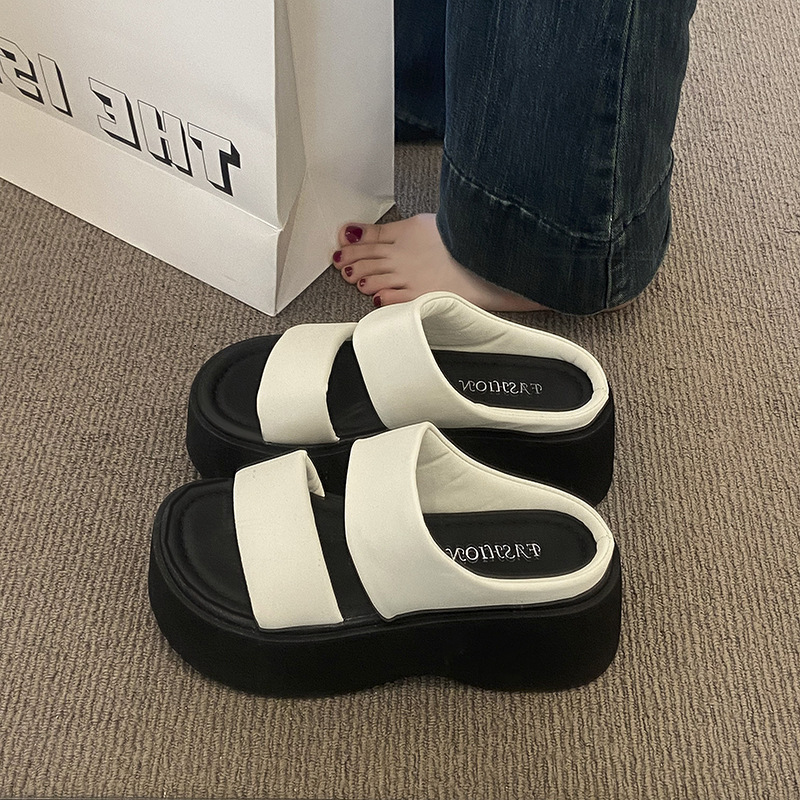 Ddmyoutdoor Ddmyoutdoor Perfect With Skirts Thick Soled Height Increasing Sandals For Women Summer High End New Style Outdoor Wedge Slippers Shoes Out