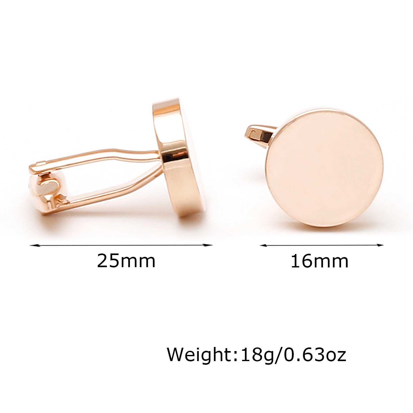 Cufflinks for Men TOMYE XK23004 Classic Rose Silver Color Round Button Casual Formal Fashion Dress Shirt Cuff Links Wedding Gift XJ250614