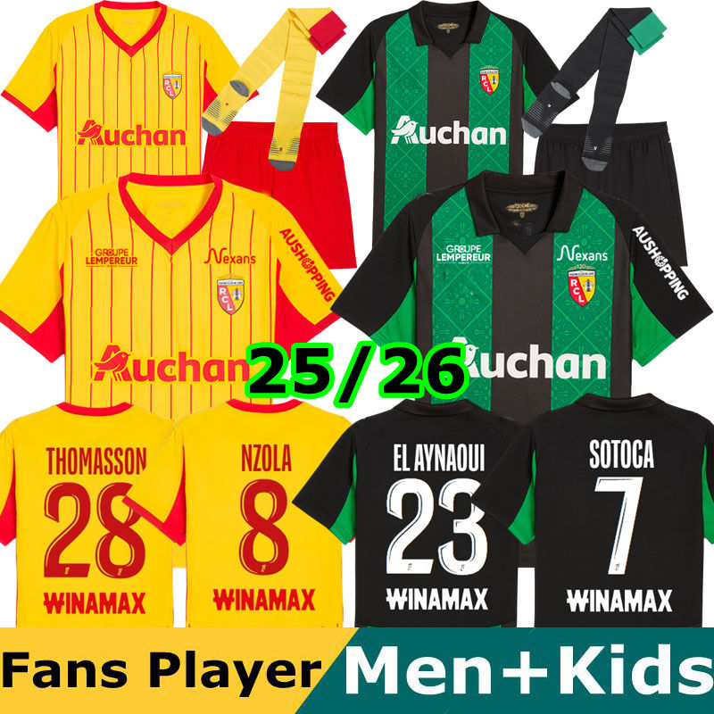 maillot RC Lens 25 26 soccer jerseys home away Saint-Barbe special EL AYNAOUI KAKUTA FULGINI DIOUF SPIERINGS GANAGO SOTOCA WAHI Football Shirt 2025 2026 kids