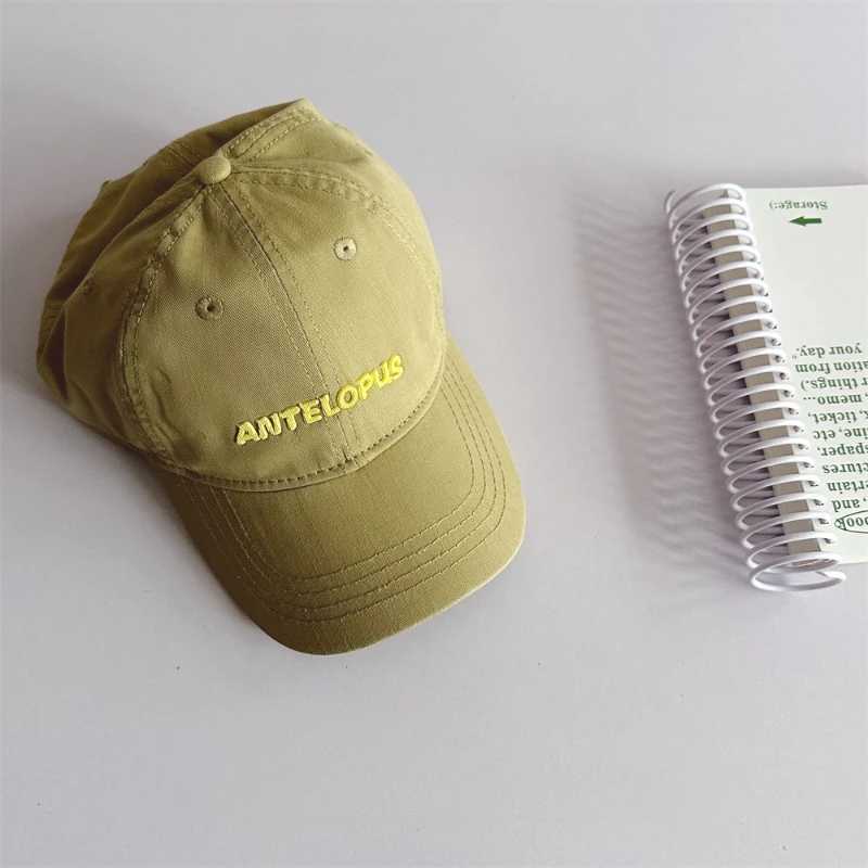 Childrens Baseball Cap Letter Embroidered Fashionable Baseball Caps Boys and Girls Sports and Casual Sun Visor Baseball Cap W250614