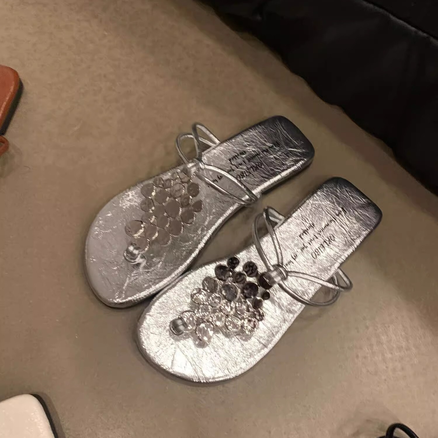 Ddmyoutdoor Ddmyoutdoor Toe Post Spring And Autumn New French Style Design Sense Elegant Outdoor Flat Roman Sandals Women S Shoes Outdoor Shoes