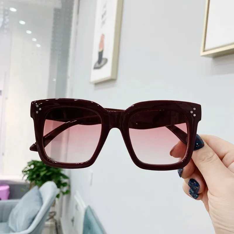 Square Oversized Sunglasses for Women Fashion Black Gradient Vintage Sunglasses Female Outdoor Shades Driver Retro Oculos De Sol Z250614