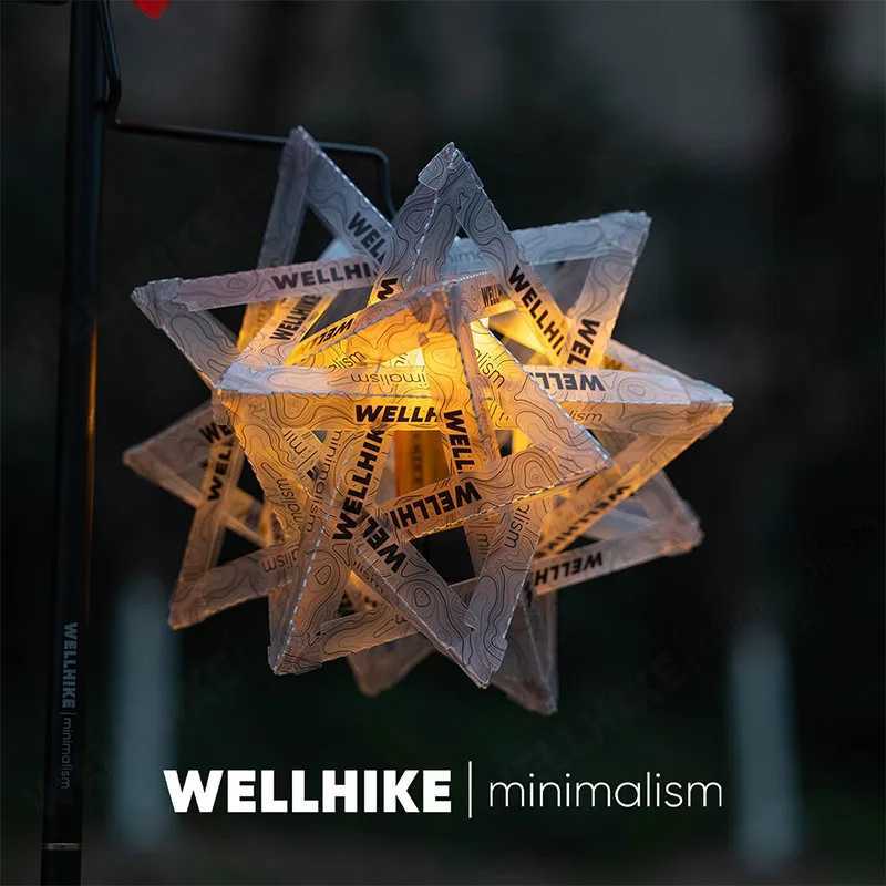 WELLHIKE Outdoor Star Camping Light Shade Waterproof Atmosphere Lampshade DlY Lantern Shade Wear-Resistant for Camping Tent W250613