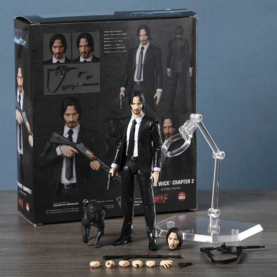 Medicom Mafex No. 085 Chapter 2 John Wick Action Figure Model Gift Collectible StatueXJ250614