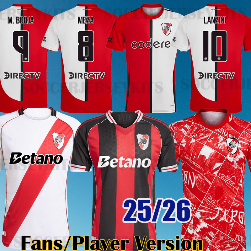 River plate 25 26 jerseys BARCO home away camisetas Men Kids Kits Sets football shirts equipments River plate kids kits sports 2025 2026