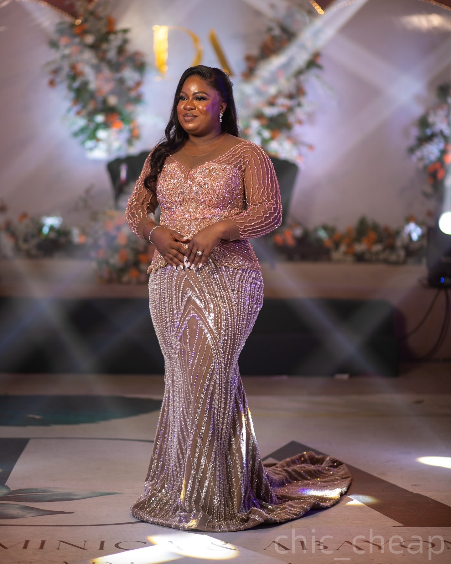 Brown Mermaid Prom Dresses 2025 Illusion Sequined Beaded Evening Formal Party Second Birthday Engagement Gowns Plus Size Dress For Special Occasions Z