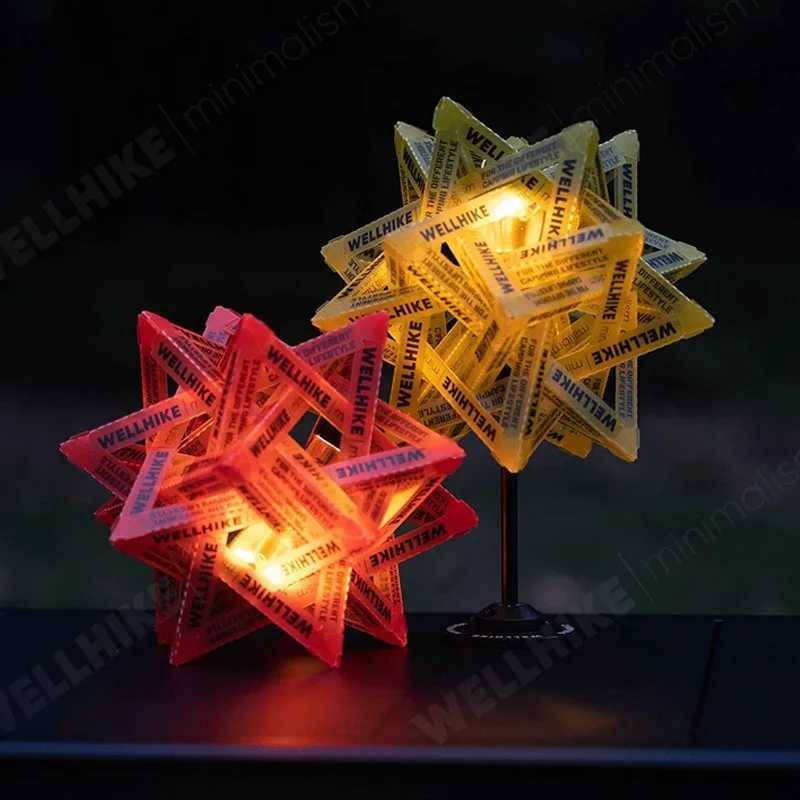 WELLHIKE Outdoor Star Camping Light Shade Waterproof Atmosphere Lampshade DlY Lantern Shade Wear-Resistant for Camping Tent W250613