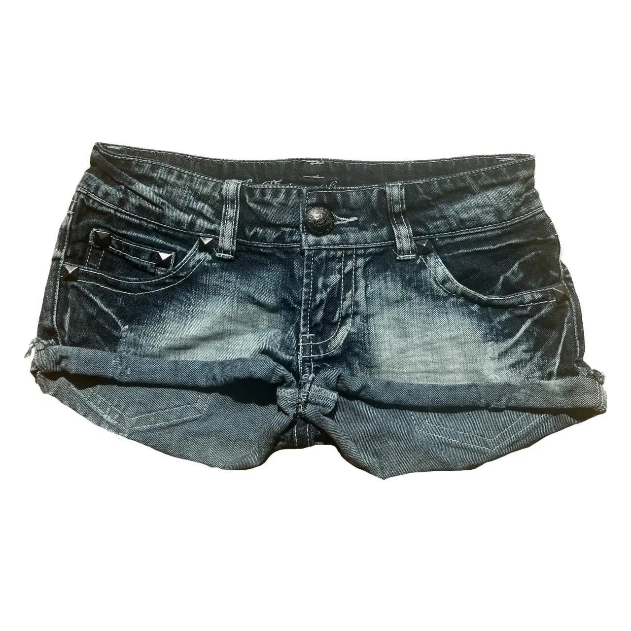 Y2K Retro British Style Flag Graphic Print Mini Shorts Harajuku Gyaru Denim Women Goth Slim Fit Hip Low Rise Short Pants 250613