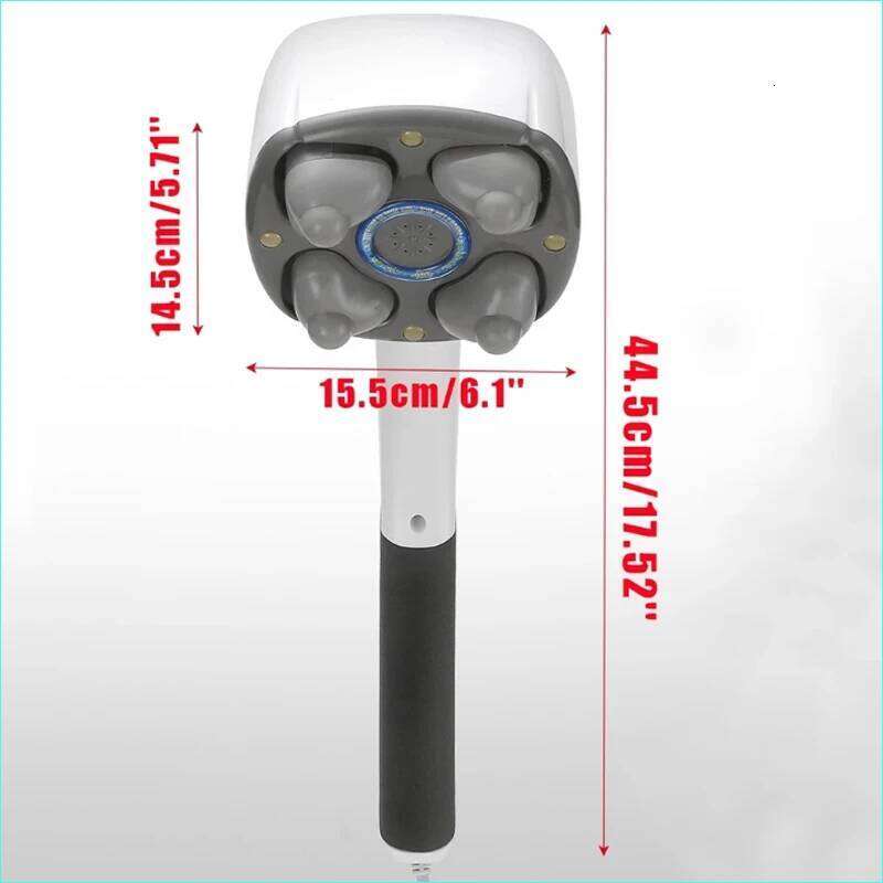 New Multifunction Anion Cervical 4 Heads Electric Body Massage Hammer Neck Shoulder Waist Leg Arm Massager